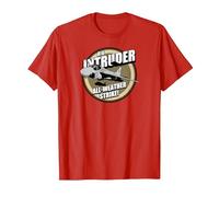 A-6 Intruder Patch T-Shirt, Homme, Rouge, 3XL