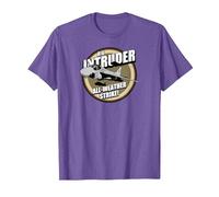 A-6 Intruder Patch T-Shirt, Homme, Violet Chiné, M
