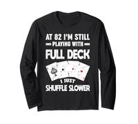 À 82 Ans, Je Joue Toujours avec Un Joueur Shuffle Full Deck Manche Longue