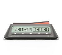 A&A Chess Clock, Digital Chess Timer with 36 Tournament Modes, Stylish Minimalist Design with Rocker, Portable Timer for Chess & Board Games (Black)