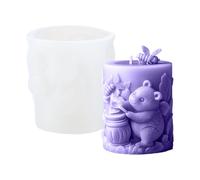 À - À Cylindrique Facile À Démouler Avec De Moulage De En Silicone Anti-preuve, Bricolage, Artisanat, Résine, Plâtre, Savon, Argile, D'abeille, Fabrication