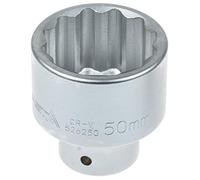 'A à dents 526250 beaucoup Clé à douille SW Noix de clé à douille 3/4 12 pans Douille hexagonale Clé Clé Clé à douille 50 mm extérieur beaucoup Noix à dents double hexagonal