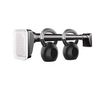 A a per Tenda da a Estebile in Acciaio Inossidabile Senza Foratura Bastone a Presse per Bagno Camera da Letto Cucina Balcone (Nero 2.6-3.50 m)