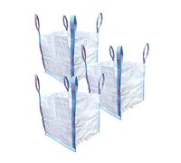 A&A Supplies 3 Sacs de construction en vrac FIBC avec poignées - 1/2 tonne, pour déchets de jardin - en matériau tissé industriel, robustes (3)