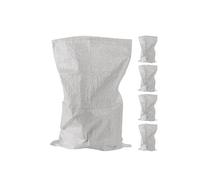 A&A SUPPLIES UK - 5 sacs poubelle tissés pour gravats blancs de 50 x 80 cm - Sacs solides pour déchets de jardin - Sacs en polypropylène très résistant en polypropylène PP bricolage blanc Jumbo 50 x