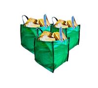 A&A SUPPLIES UK Lot de 3 sacs à déchets de jardin - 90 litres - Sacs - Avec poignées inférieures - 45 x 45 x 45 cm - Très résistants et recyclables pour le stockage des feuilles d'herbe