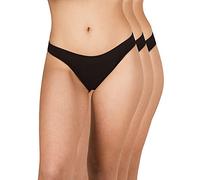 A.A UNDERWEAR - Culotte brésilienne pour femme - Coton & Modal - Sous-vêtements sexy - Ne se démarque pas - Lot de 3, Noir , M