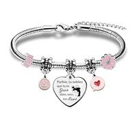 A à Z Lettre Bracelets Émail Breloques Citations Inspirantes 26 Alphabets Perles Cadeaux NoëL Amie Collègue Anniversaire Appréciation Bijoux Soeur Fille Diplôme Souvenir Femme Saint-Valentin (S)