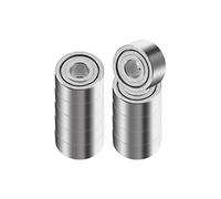 A ABSOPRO 1.5x4x2mm 681XZZ Profond Gorge Bille Roulement Argenté - 10 Pcs