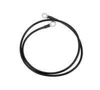 A ABSOPRO 1 Câble D'Onduleur De Batterie 10 Awg Calibre 3.5Ft 3/8" Lug 5/16" Lug Câble Batterie Universel pour Voiture Véhicule Bateau VR Solaire Cuivre Étamé Noir Remplacement d'article