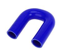A ABSOPRO 1 Pièce Tuyau En Silicone Bleu De 32mm/1,26" De Diamètre Intérieur Et 120mm/4,72" De Longueur À 180 Degrés Pour Voiture Universel