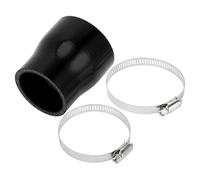 A ABSOPRO 1 Tuyau En Silicone Noir Pour Liquide De Refroidisement 51-60mm | Longueur 76mm, 0 Degré, Avec 2 Colliers, Température -60~300℃, Pression 1Mpa, Épaisseur 5mm, Pour Huile/Frein/Antigel