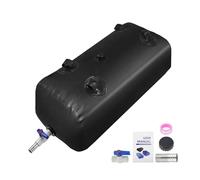 A ABSOPRO 110 L/29 Gal Eau Poche À Eau Stockage Conteneur Grande Capacité Pliable Portable Eau Réservoir Urgence Eau Poche Eau Souple Eau Sac Camping-Car Camping Jardin Arrosage 1000D Noir