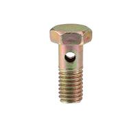 A ABSOPRO 1pcs M8X1.25 Banjo Verrouille Frein Doubler Raccord Adaptateur Fer Bronze Ton