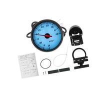 A ABSOPRO 2,5" 60Mm Tension Dc 12V Jauge De Tension Lumière Bleue Glace Voltmètre Analogique 8-18V Avec Capteur Support Universel Jauge De Tension Pour Voiture Noir Blanc Noir Remplacement