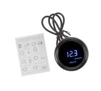 A ABSOPRO 2" 52Mm Tension De 12V Jauge De Tension à Led Bleue Voltmètre Numérique 8-18V 1 Pc Câble Universel Voiture Voltmètre Noir Noir Bleu Remplacement d'article