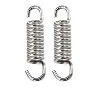 A ABSOPRO 2 Pcs Motos Échappement Tuyau Ressort 43mm 1.69" Inox Acier