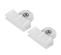 A ABSOPRO 2 pcs Verre Canal Retenue Agrafe, 1.57"x1.42"x0.51" pour Voiture Blanc