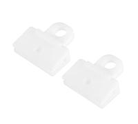 A ABSOPRO 2 pcs Verre Canal Retenue Agrafe, 1.61"x1.57"x0.55" pour Voiture Blanc