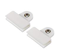 A ABSOPRO 2 pcs Verre Canal Retenue Agrafe, 1.77"x1.61"x0.35" pour Voiture Beige