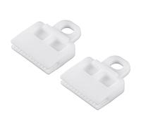 A ABSOPRO 2 pcs Verre Canal Retenue Agrafe, 1.85"x1.54"x0.47" pour Voiture Blanc