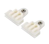 A ABSOPRO 2 pcs Verre Canal Retenue Agrafe, 1.97"x1.73"x0.55" pour Voiture Beige