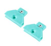A ABSOPRO 2 pcs Verre Canal Retenue Agrafe, 2.05"x1.65"x0.47" pour Voiture Vert