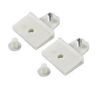 A ABSOPRO 2 pcs Verre Canal Retenue Agrafe, 2.05"x1.77"x0.47" pour Voiture Beige