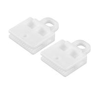 A ABSOPRO 2 pcs Verre Canal Retenue Agrafe, 2.09"x1.57"x0.47" pour Voiture Blanc