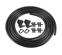A ABSOPRO 2pcs Gicleur Lave Glace Pare-brise Rondelle Buse avec Tuyau Lave Glace 2.5m et Raccord Tuyau Trousse 55157319AA