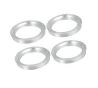 A ABSOPRO 4 Pcs Bague de Centrage Jante 71.6mm à 56.1mm Universel Voiture Hub Centrique Anneaux Argenté Remplacement d'article