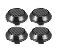 A ABSOPRO 4pcs 59mm 64mm Roue Centre Hub Capuchons Enjoliveurs Couvertures Universel Noir
