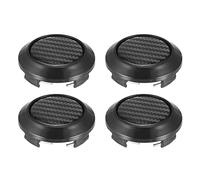 A ABSOPRO 4pcs 61mm 64mm Roue Centre Hub Capuchons Enjoliveurs Couvertures Universel Noir