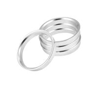A ABSOPRO 4pcs Bague de Centrage Jante 66,6mm à 60,1mm Aluminium Alliage Voiture Hub Centric Anneaux Remplacement d'article