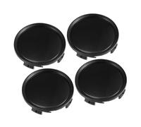 A ABSOPRO 4pcs Cache Moyeu 75mm Diamètre 4 Clips Roue Pneu Centre Moyeu Capuchons pour Voiture Noir Remplacement d'article