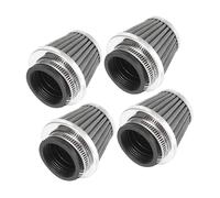 A ABSOPRO 4pcs Universel 42mm Moto Air Filtre Nettoyeur Rond Conique Noir Remplacement d'article