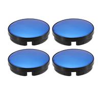 A ABSOPRO 58mm 4 Agrafes Auto Roue Jante Moyeu Centre Capuchons Housse Noir - 4 pcs