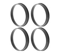 A ABSOPRO 60,1 Mm À 58,1 Mm Bagues De Centrage De Moyeu De Roue De Voiture en Polycarbonate Noir Roues De Centre d'arbre D'Amortissement De Choc Hubrings 4 Pièces