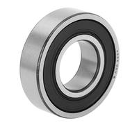 A ABSOPRO 6002Ddu & Roulements À Billes À Gorge Profonde P5 15X32X9Mm Roulements Lubrifiés Double Joint En Caoutchouc Noir Argenté Roue De Trottinette Skateboard