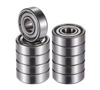 A ABSOPRO 607ZZ 7x19x6mm Profond Rainure Balle Roulements Argent Ton - 10 pcs