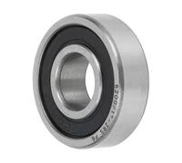 A ABSOPRO 6200/12-2rs Roulements à billes à gorge profonde P6 12x30x9mm Roulements lubrifiés Double joint en caoutchouc Noir Argenté Roue de trottinette Skateboard