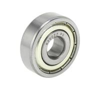 A ABSOPRO 6200Zz Roulements À Billes À Gorge Profonde P0 10X30X9Mm Roulements Lubrifiés Double Joint Métallique Tonalité Argentée Roue De Trottinette Skateboard