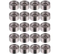 A ABSOPRO 681Xzz 1.5X4X2mm Profond Rainure Balle Roulements Argent Ton - 20 pcs