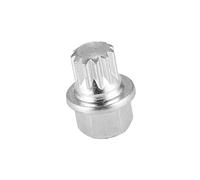 A ABSOPRO ABC1/11PT Boulon de Verrouillage de Roue de Voiture, écrou de Verrouillage de Roue Anti-vol avec clé de démontage pour VW et pour Audi, Ton argenté