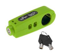 A ABSOPRO Antivol Universel pour Guidon De Moto, Scooter, Vélo, Poignée D'Accélérateur, Vert, Rond, Frein Avant Et Embrayage, Antivol, 1 Pièce