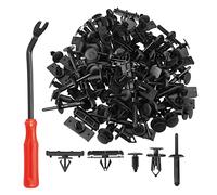 A ABSOPRO Attache Clip Trousse Pare-chocs Porte Panneau Clips pour Jeep - 101 Pcs Noir