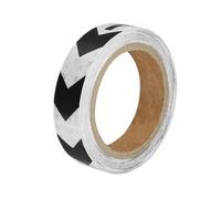 A ABSOPRO Autocollants réfléchissants universels noir et blanc en forme de flèche pour voiture - Bande réfléchissante de sécurité - Lot de 1