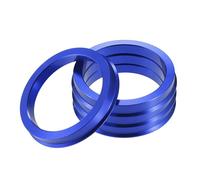 A ABSOPRO Bagues De Centrage De Moyeu Anti-Vibration Lot De 4 Pour Voiture | Matériau: Alliage D'Aluminium, Diamètre Extérieur: 73,1 mm, Diamètre Intérieur: 60,1 mm, Épaisseur: 10 mm, Pour Voiture.