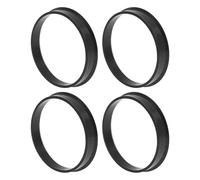 A ABSOPRO Bagues De Centrage De Moyeu De Roue De Voiture Durables Od 58,1Mm À Id 54,1Mm Moyeux De Roue d'arbre Central Absorbant Les Chocs Anneaux De Moyeu en Polycarbonate Noir 4 Pièces