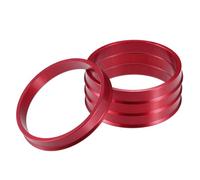 A ABSOPRO Bagues De Centrage De Moyeu De Voiture Od 66,1 mm vers Id 60,1 mm Bagues De Centrage De Moyeu en Alliage D'Aluminium Rouge (Lot De 4)